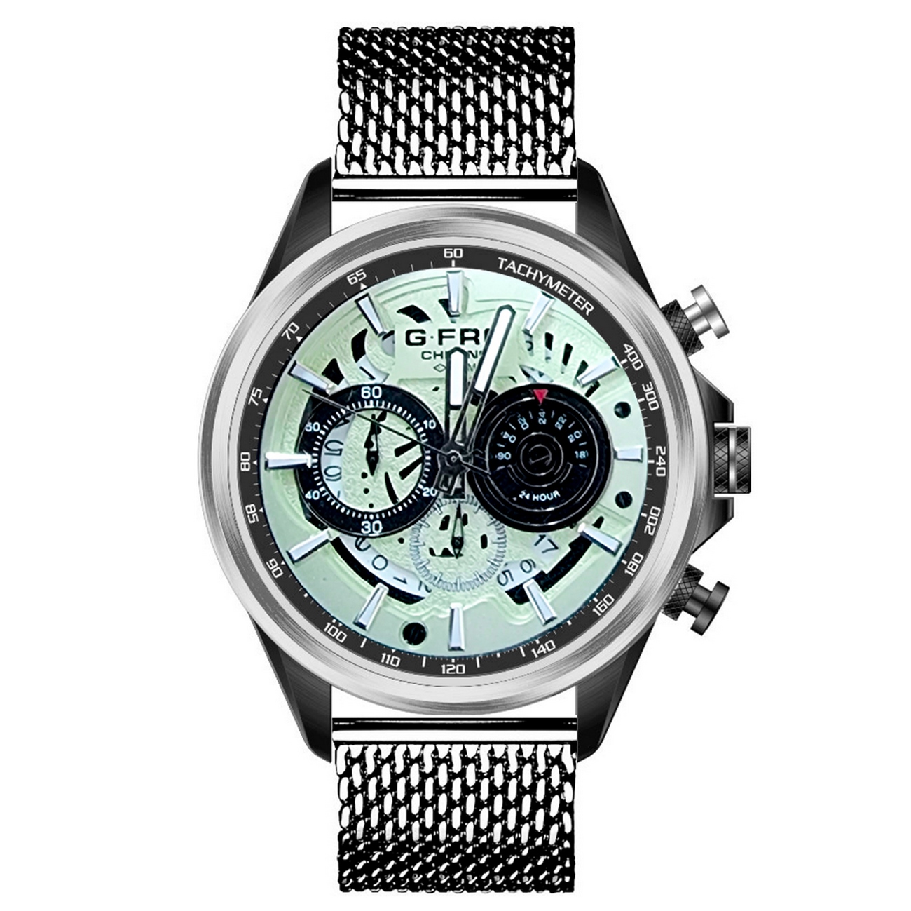 Reloj G-force Original H3718g Cronografo Plateado + Estuche